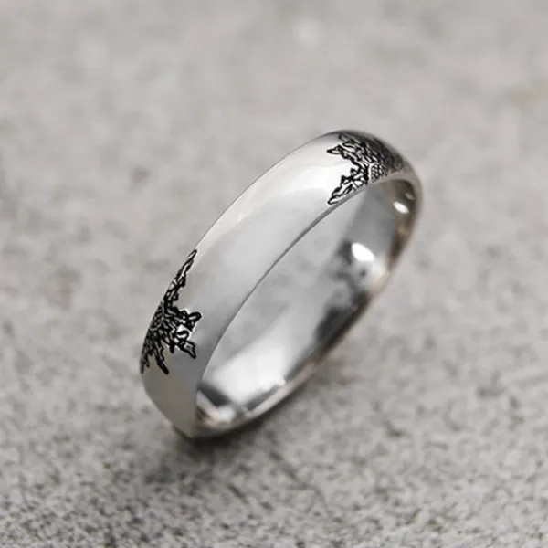 Alianza Oro Blanco 4mm y 4 Personalizable*Eguzkilore Discount