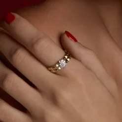Anillo Aiora Plata Dorada Plata*Eguzkilore Sale