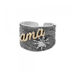 Anillo Ama de Plata y Lámina de Oro*Eguzkilore Best