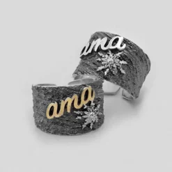 Anillo Ama de Plata y Lámina de Oro*Eguzkilore Best