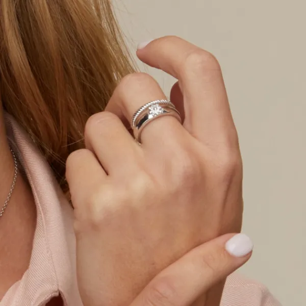 Anillo Biarritz de Plata*Eguzkilore New