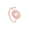 Anillo B2 Plata Rosa y Circonitas*Eguzkilore Best