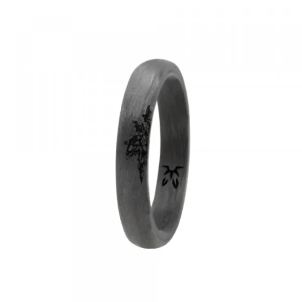 Anillo Carbono Negro con 1*Eguzkilore Outlet