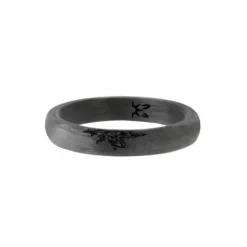 Anillo Carbono Negro con 1*Eguzkilore Outlet