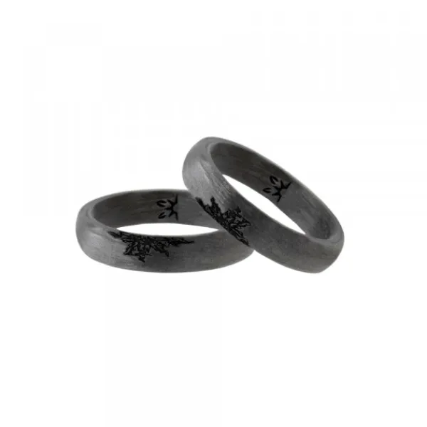 Anillo Carbono Negro con 1*Eguzkilore Outlet