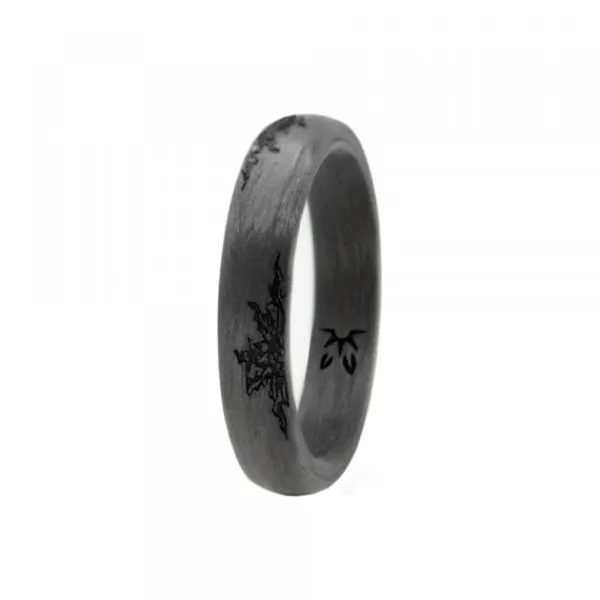 Anillo Carbono Negro con 4 s*Eguzkilore Best
