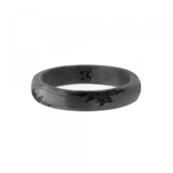 Anillo Carbono Negro con 4 s*Eguzkilore Best