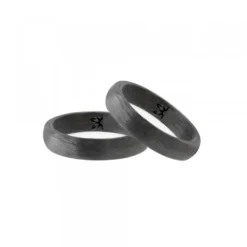 Anillo Carbono Negro Lisa*Eguzkilore Online