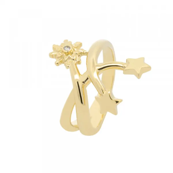 Anillo Colección Izarra Plata Dorada para Mujer*Eguzkilore Online