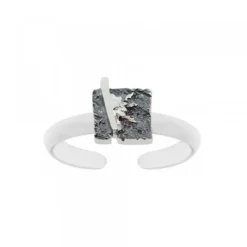 Anillo Cuadrado Flysch Plata*Eguzkilore Sale
