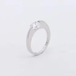 Anillo de Plata con Piedra Blanca*Eguzkilore Online