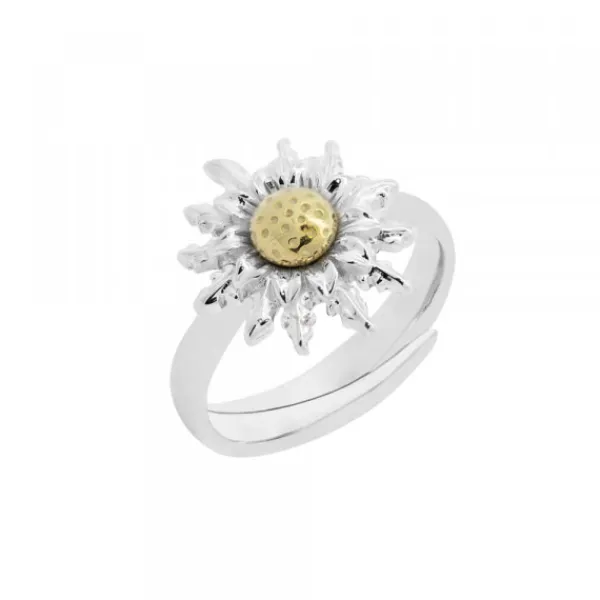 Anillo de Plata Bicolor Ajustable*Eguzkilore