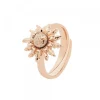 Anillo Plata Rosa Ajustable*Eguzkilore Best