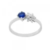 Anillo Enea2 Oro Blanco con Zafiro*Eguzkilore Outlet