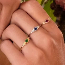 Anillo Enea Oro Rosa y Rubí*Eguzkilore Outlet