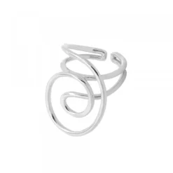 Anillo Hariak Grande Plata*Eguzkilore New