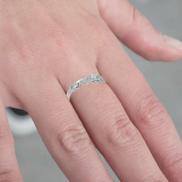 Anillo Letras Ama Plata*Eguzkilore Best