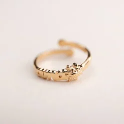 Anillo Letras Ama Plata Dorada*Eguzkilore Best