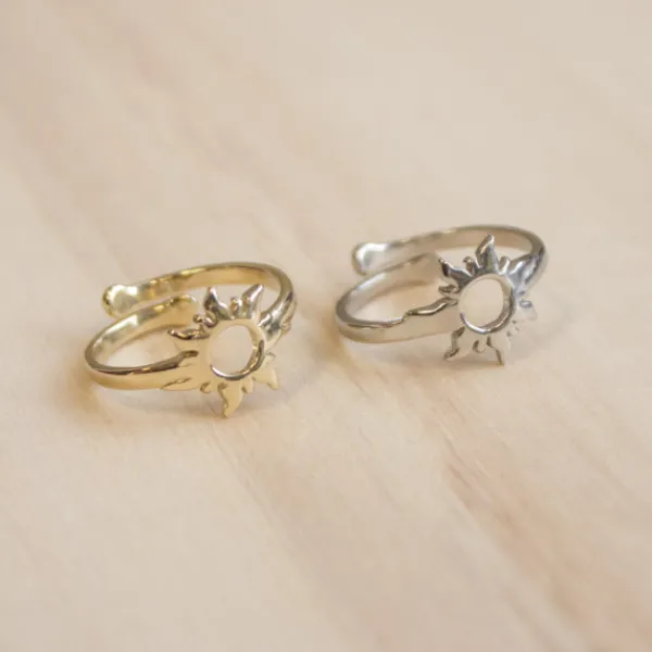Anillo Mountain Plata Dorada para Mujer*Eguzkilore