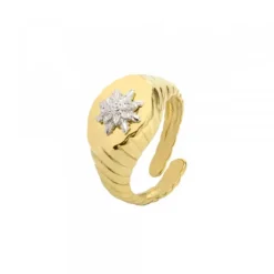 Anillo Sello Grecia Plata Dorada*Eguzkilore Discount
