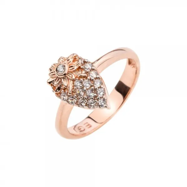 Anillo Tanta Plata Rosa y Circonitas*Eguzkilore New