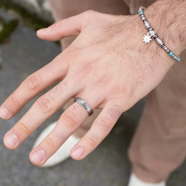 Anillo Titanio con 1 Personalizable*Eguzkilore Online