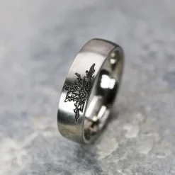 Anillo Titanio con 1 Personalizable*Eguzkilore Online