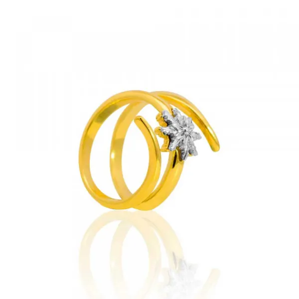 Anillo Tximist de Plata Bicolor*Eguzkilore New