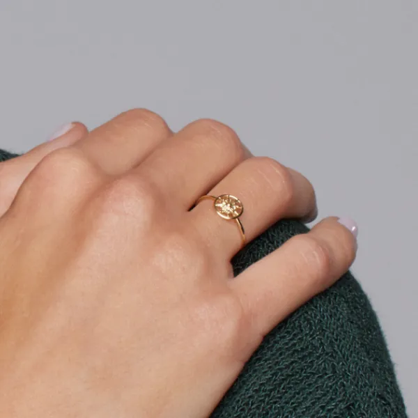 Anillo Zero Oro 18kt. Talla 11*Eguzkilore New
