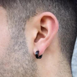 Aro Acero Negro Grueso 13mm*Eguzkilore Hot