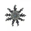 Broche Plata y Cristales Azules*Eguzkilore