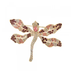 Broche Libélula Plata Dorada Multicolor*Eguzkilore Hot