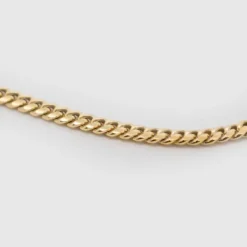 Cadena Cubana Plata Dorada 3mm*Eguzkilore New