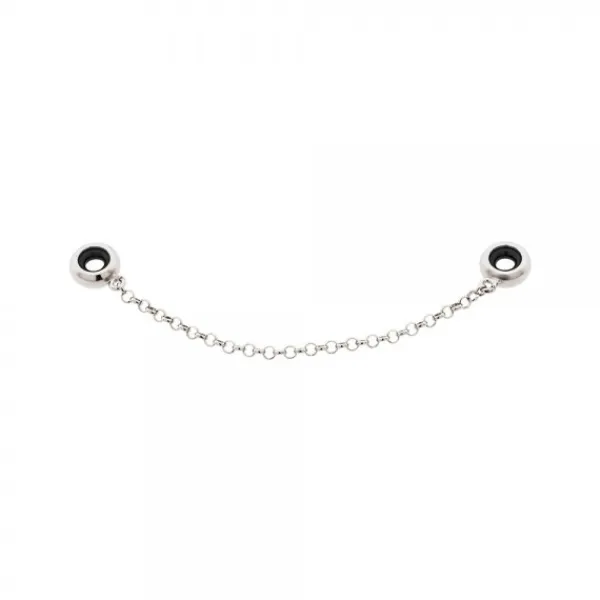 Cadena de seguridad lisa en plata Eguzkicharm*Eguzkilore Discount