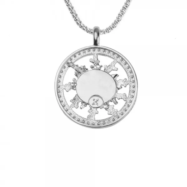 Cerco Plata Negra y Circonitas Personalizable*Eguzkilore Clearance