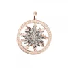 Cerco Plata Rosa y Circonitas Personalizable*Eguzkilore Outlet
