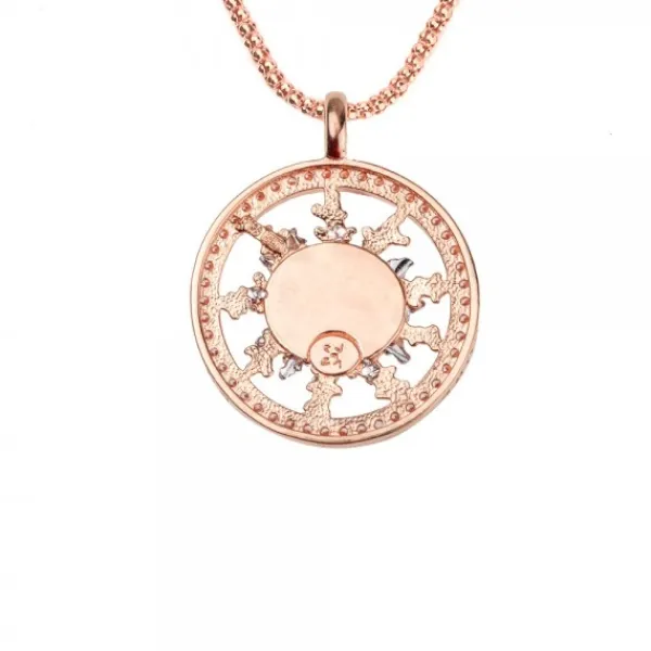 Cerco Plata Rosa y Circonitas Personalizable*Eguzkilore Outlet