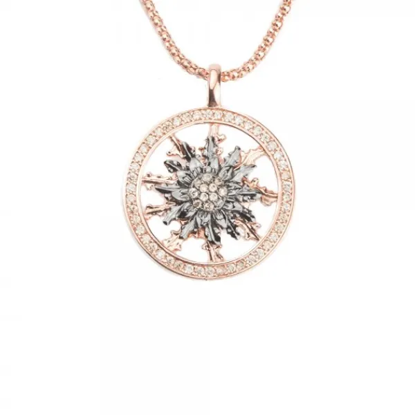 Cerco Plata Rosa y Circonitas Personalizable*Eguzkilore Outlet