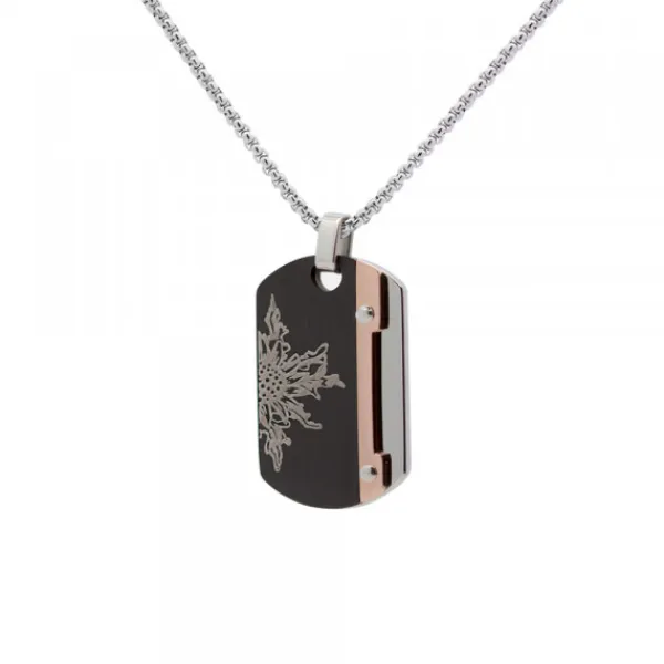 Chapa Acero Negro Tricolor*Eguzkilore Online