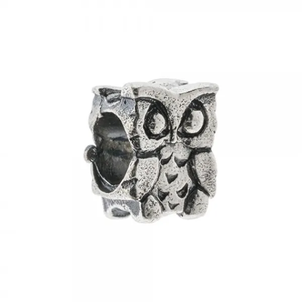 Charm Búho de La Suerte de Plata*Eguzkilore Hot