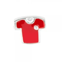 Charm Camiseta Roja Plata*Eguzkilore Hot