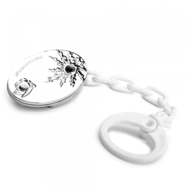 Chupetero Mariposa Plata Personalizable*Eguzkilore