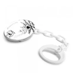 Chupetero Mariposa Plata Personalizable Izadi*Eguzkilore