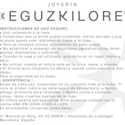 Chupetero Mariposa Plata Personalizable Izadi*Eguzkilore