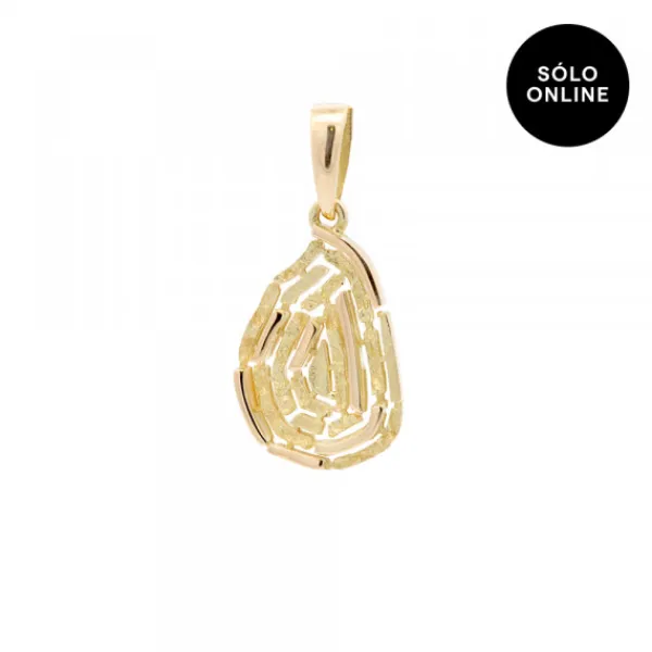 Colgante Almendra Vitoria Oro 18kt.*Eguzkilore Best
