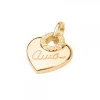 Colgante Ama Corazón Plata Dorada Personalizable*Eguzkilore Outlet