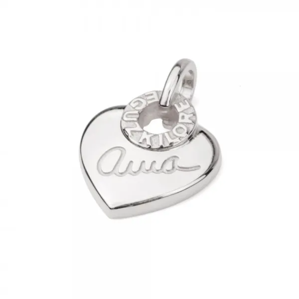 Colgante Ama Corazón Plata Personalizable*Eguzkilore Hot