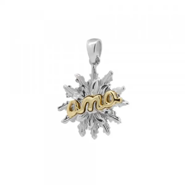 Colgante Ama Plata Bicolor Personalizable*Eguzkilore Clearance