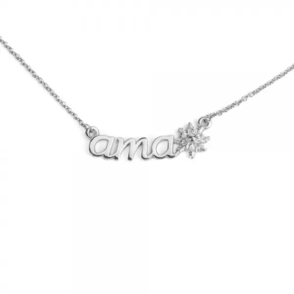 Colgante Ama Oro Blanco y brillante*Eguzkilore Clearance