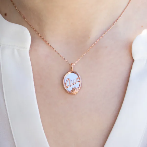 Colgante Ama Oval Plata Rosa*Eguzkilore Sale
